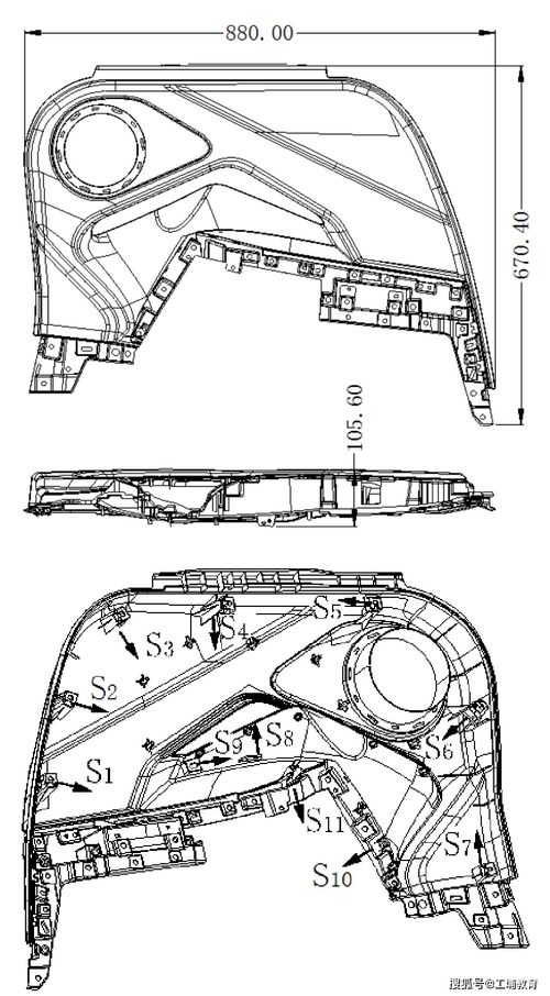 汽車(chē)左后門(mén)板大型注塑模設(shè)計(jì)要點(diǎn)解析